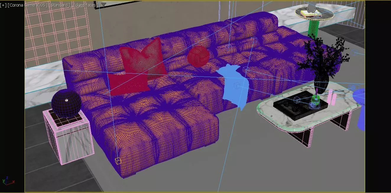 Modern Living Room 3D model_18