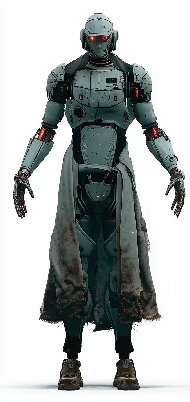 Sci-Fi Robot 3D Model - Mech Character for Games Low-poly 3D model_0