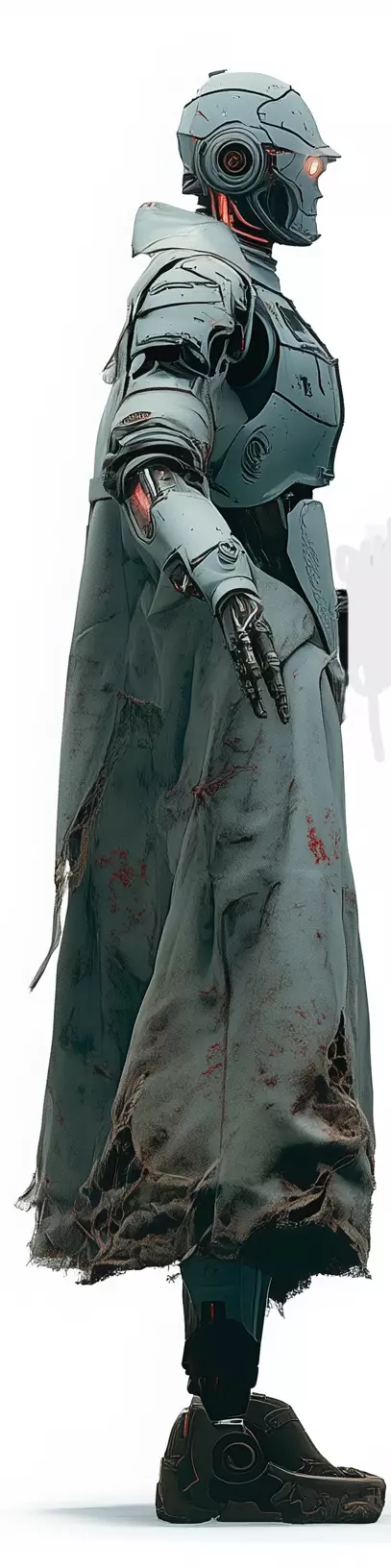 Sci-Fi Robot 3D Model - Mech Character for Games Low-poly 3D model_4