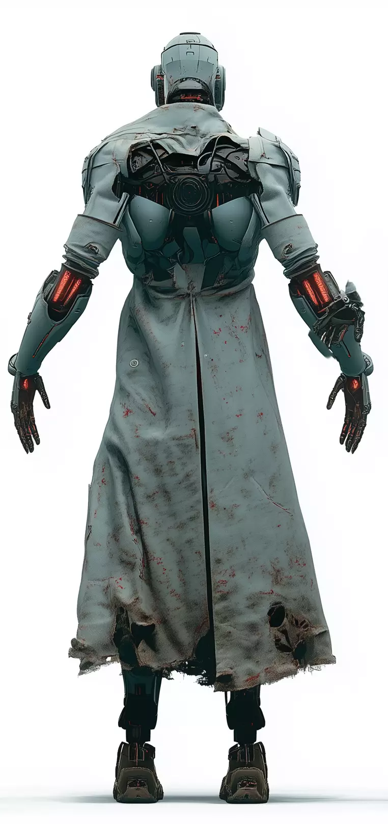 Sci-Fi Robot 3D Model - Mech Character for Games Low-poly 3D model_2