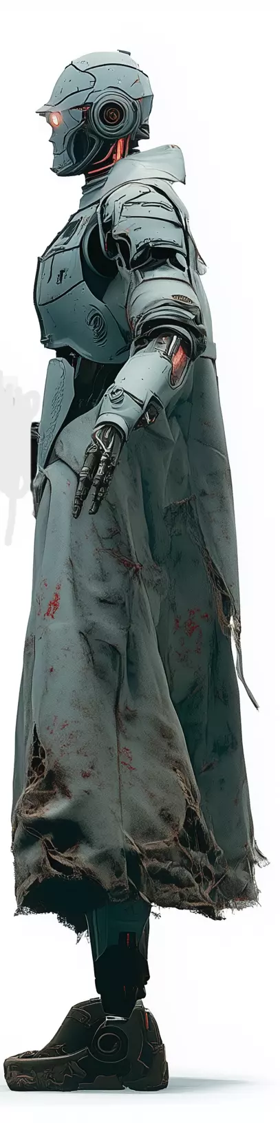 Sci-Fi Robot 3D Model - Mech Character for Games Low-poly 3D model_3