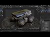 CYBER TRUCK X-500 Rigged 3D model_1