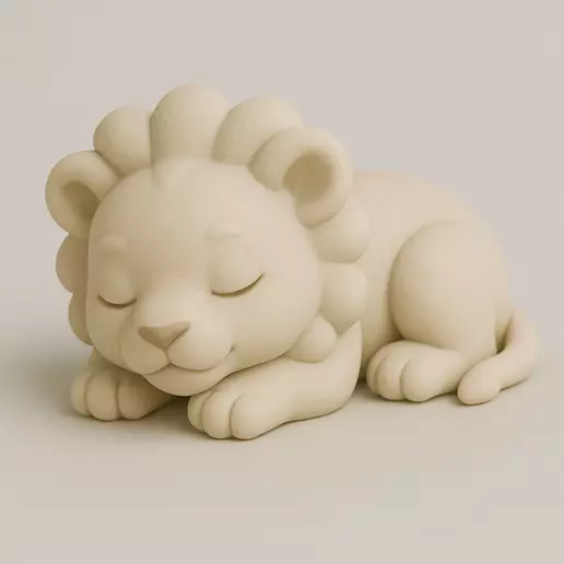 Dreamy Lion King of Naps 3D print model_0