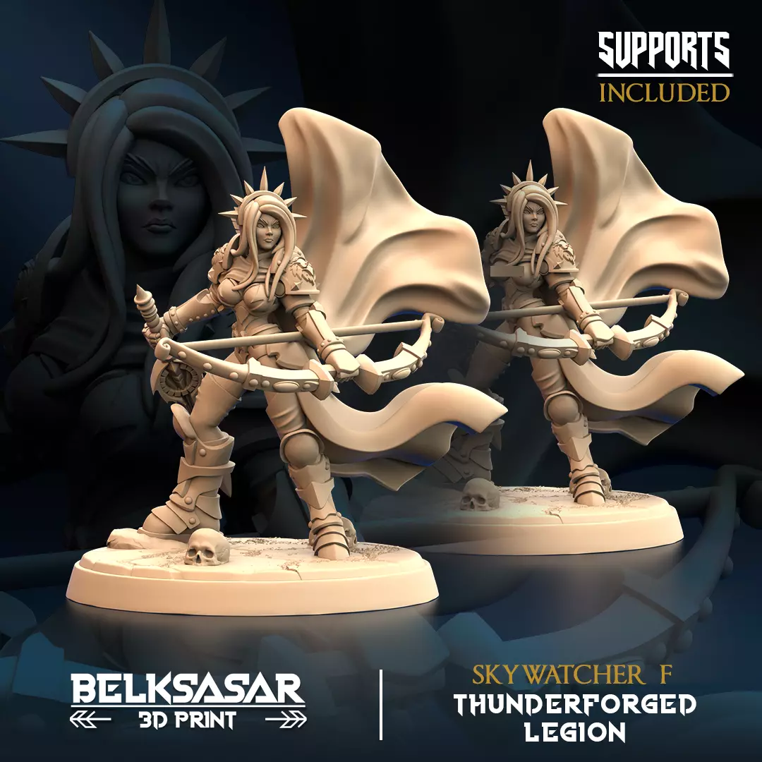 Skywatcher Nude and Normal Set x6 3D print model_6