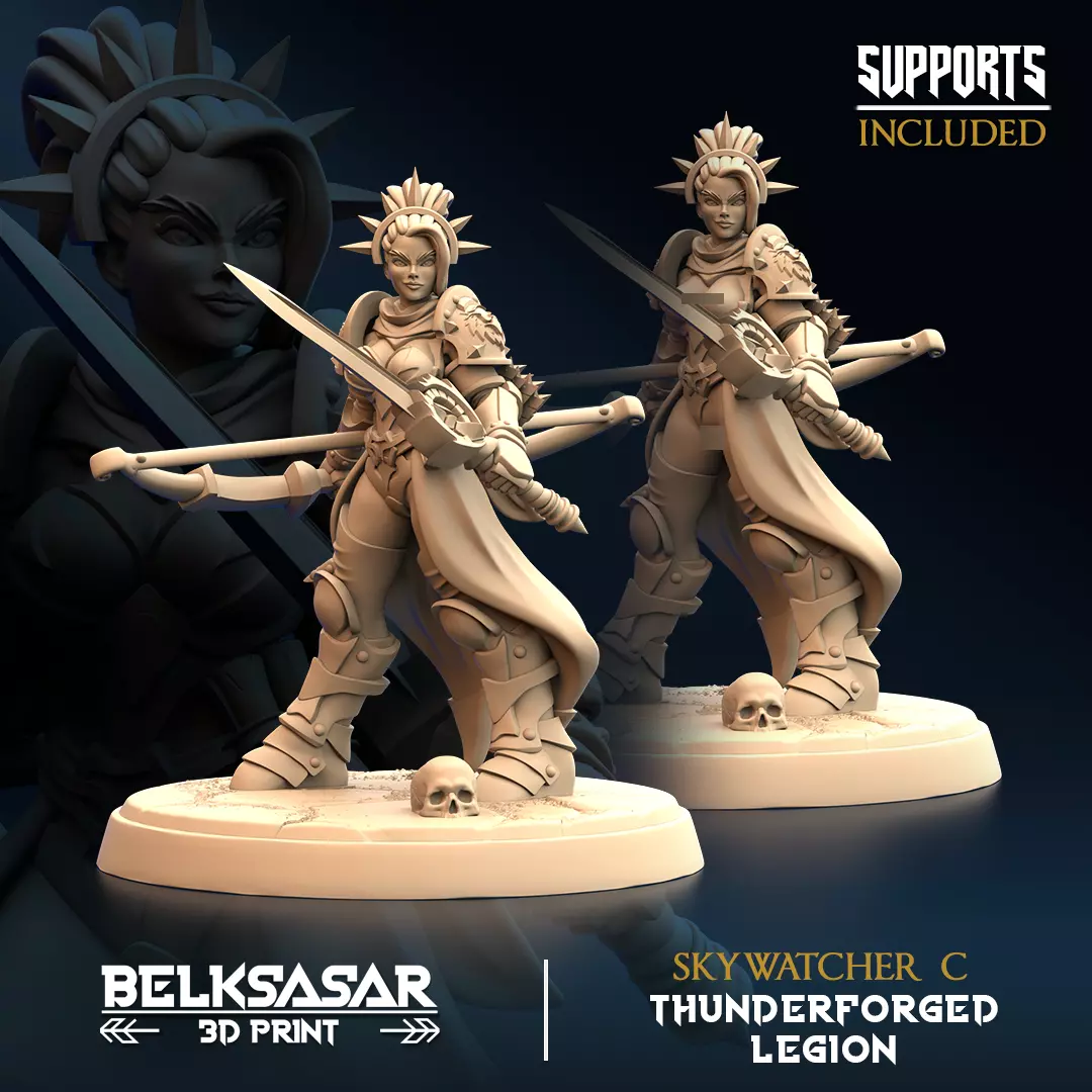 Skywatcher Nude and Normal Set x6 3D print model_3