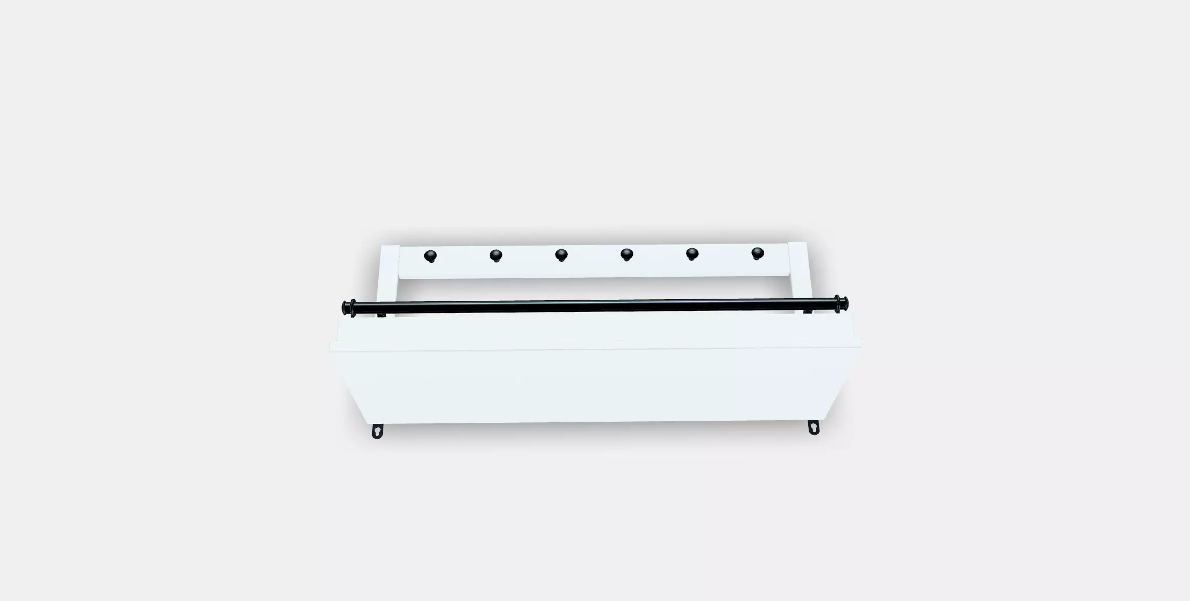 HEMNES Hat rack 3D model_3