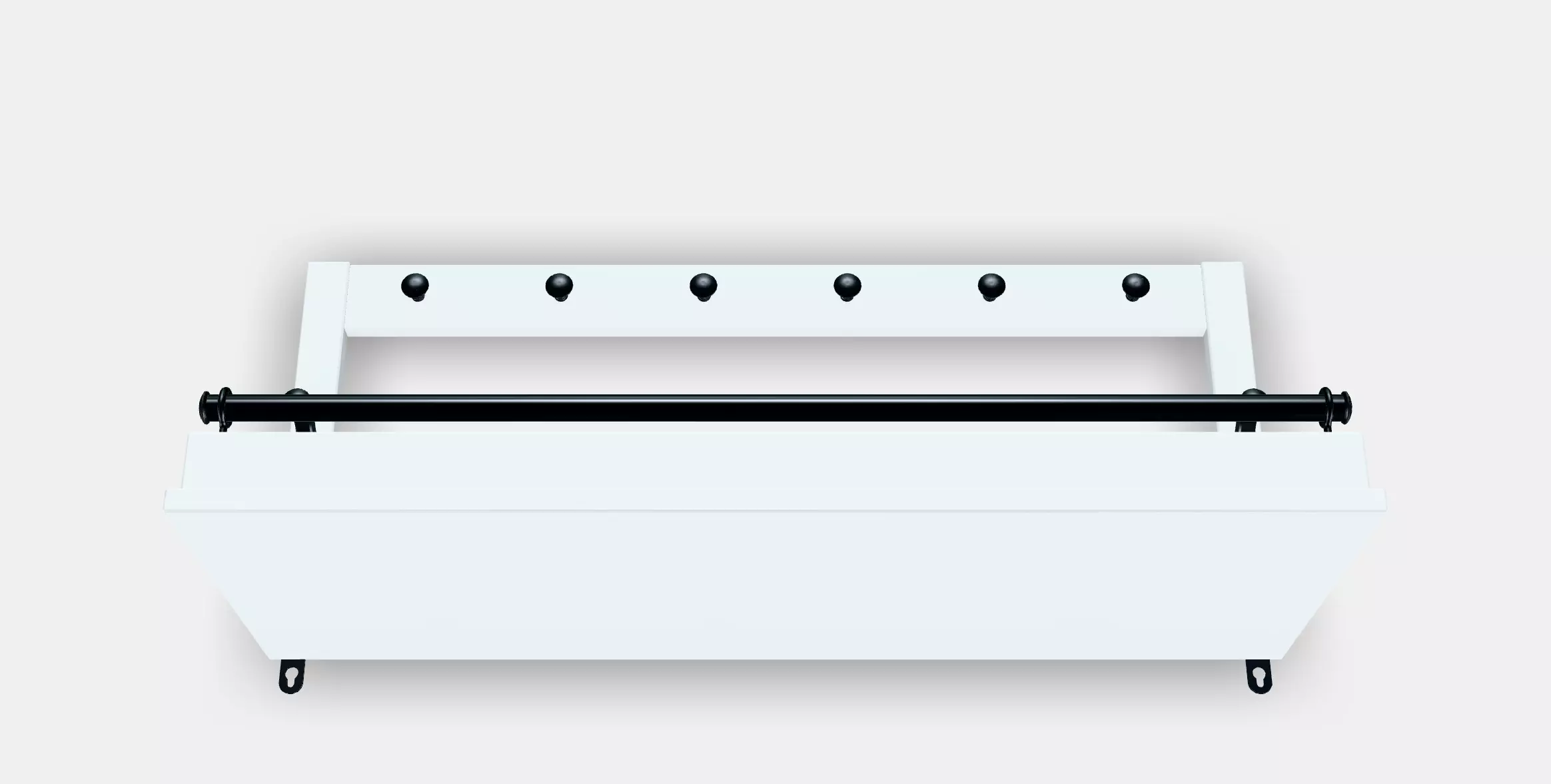 HEMNES Hat rack 3D model_4