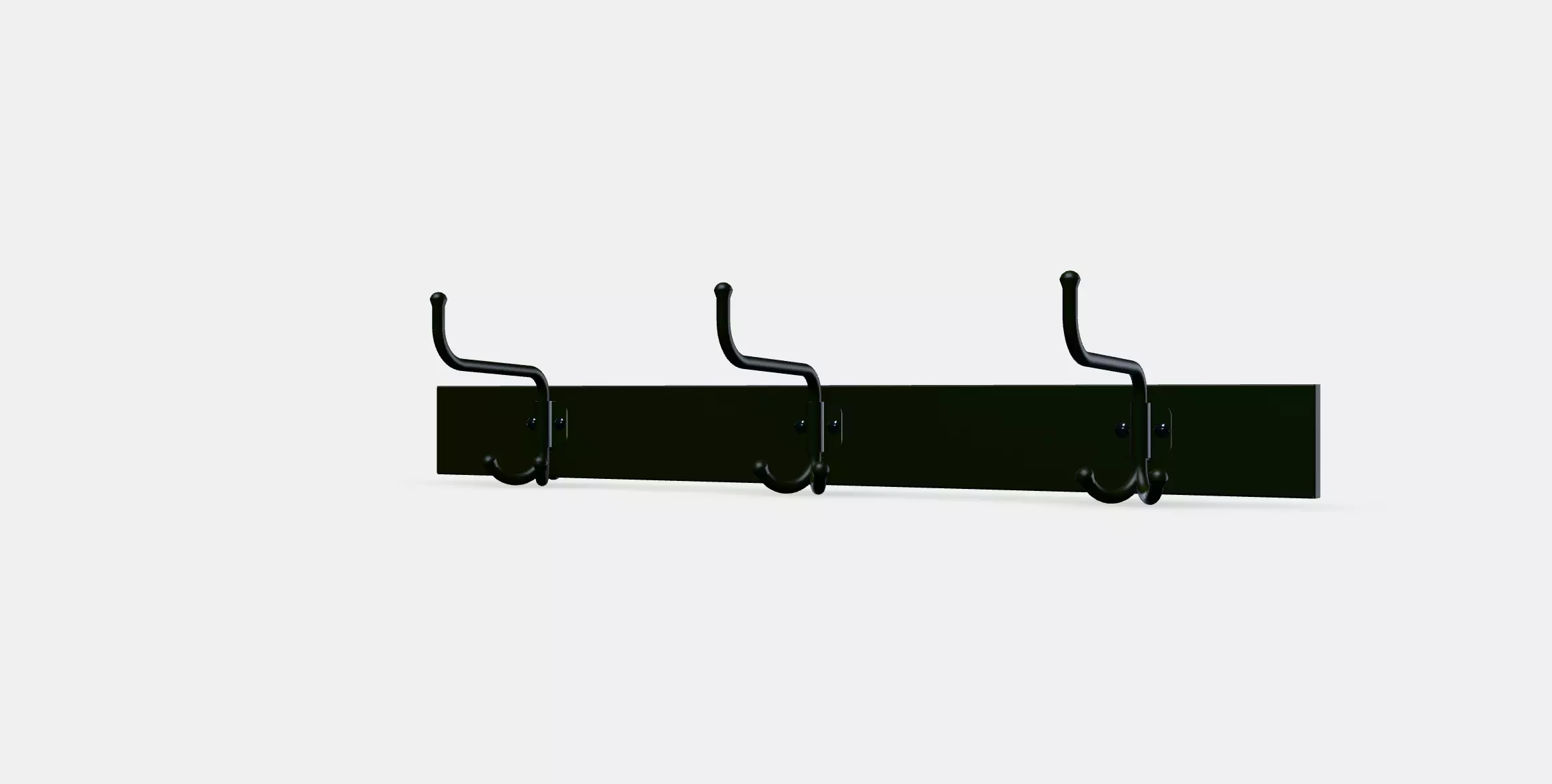 PINNIG Rack with 3 hooks 3D model_10