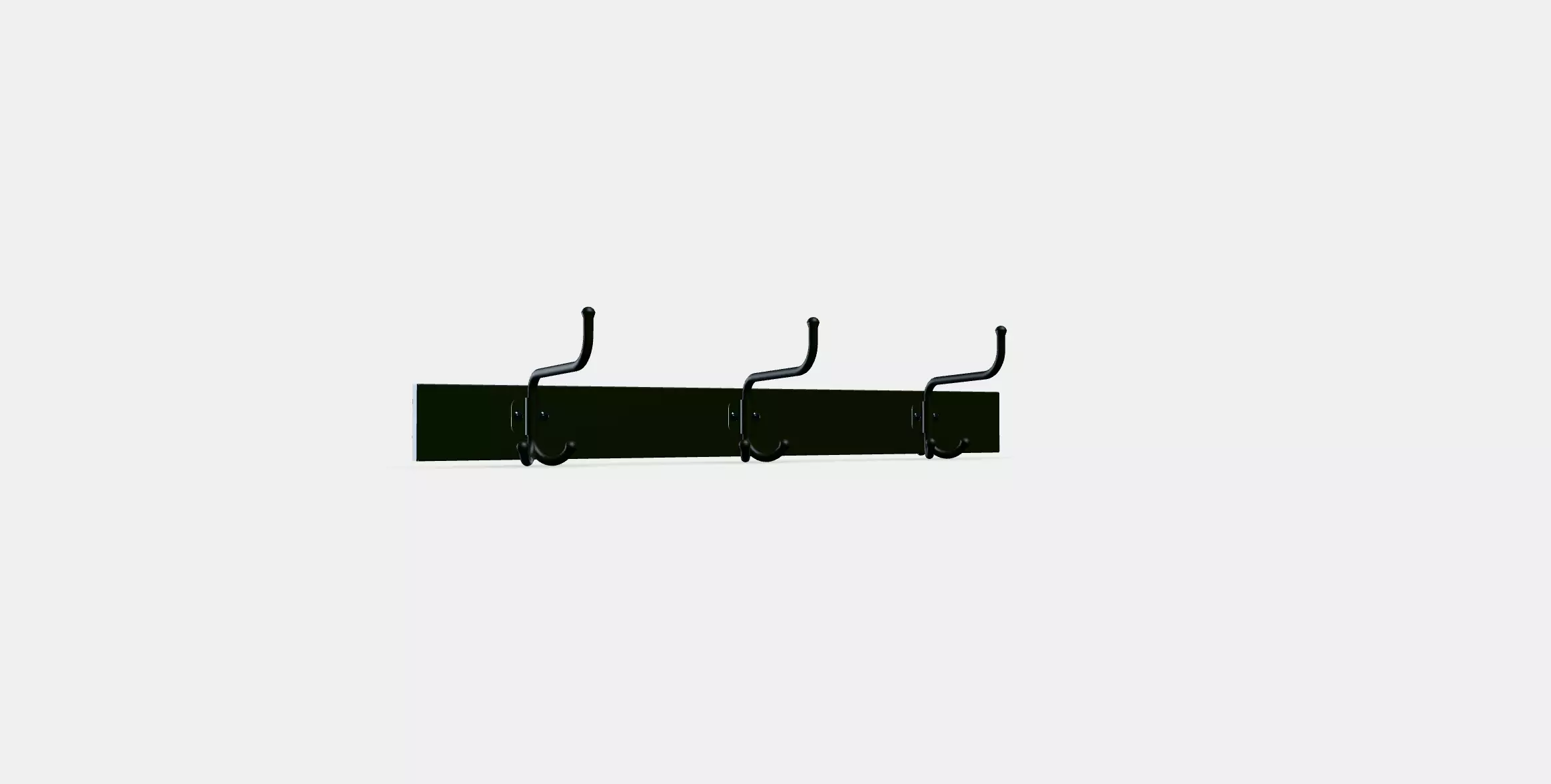 PINNIG Rack with 3 hooks 3D model_0