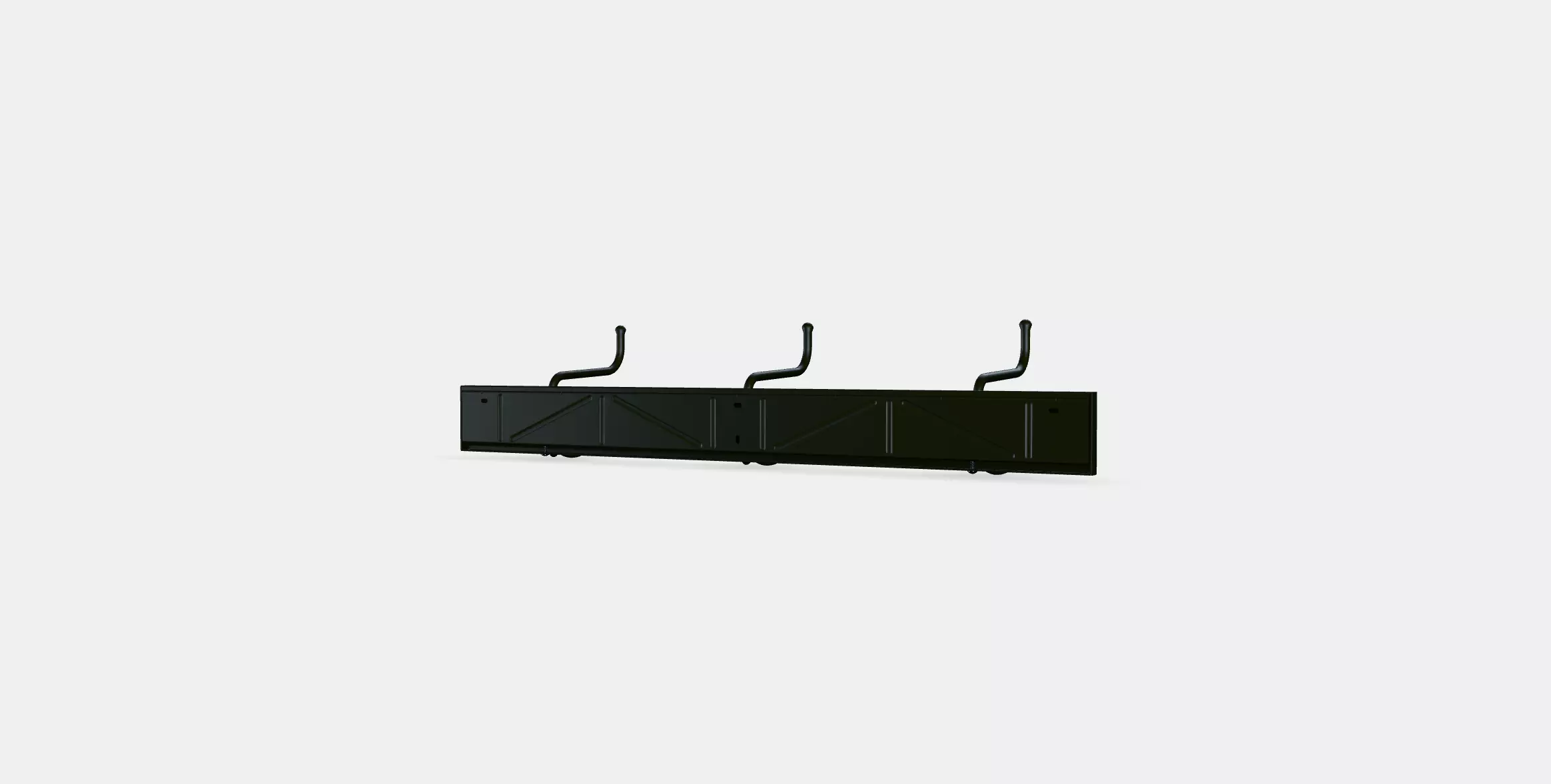 PINNIG Rack with 3 hooks 3D model_2