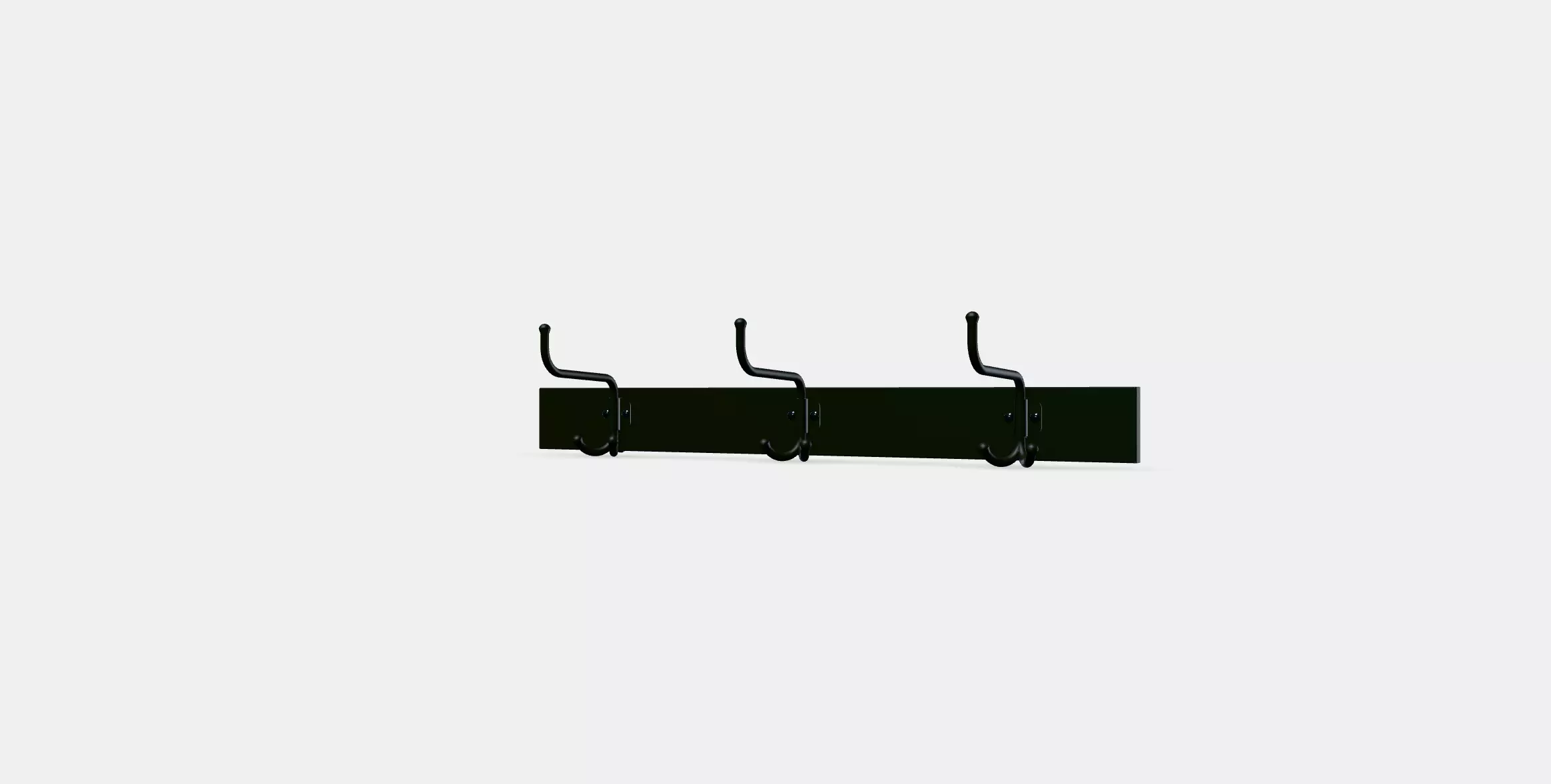 PINNIG Rack with 3 hooks 3D model_8