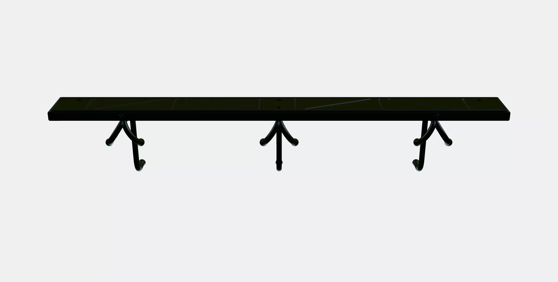 PINNIG Rack with 3 hooks 3D model_4