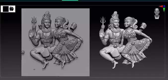 SHIV DURGA MATA 3D print model 3D print model
