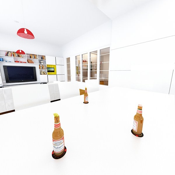 Beer Bottle 6 Packs Coasters Opener Set 3D model_44