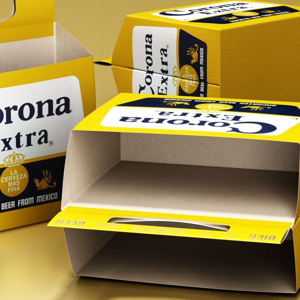 Beer Bottle 6 Packs Coasters Opener Set 3D model_52