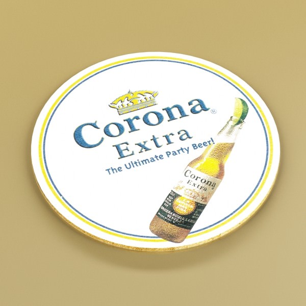 Beer Bottle 6 Packs Coasters Opener Set 3D model_64