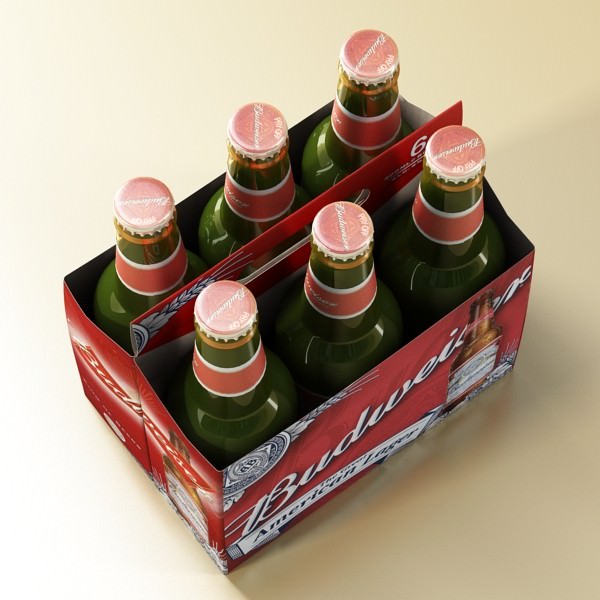 Beer Bottle 6 Packs Coasters Opener Set 3D model_28