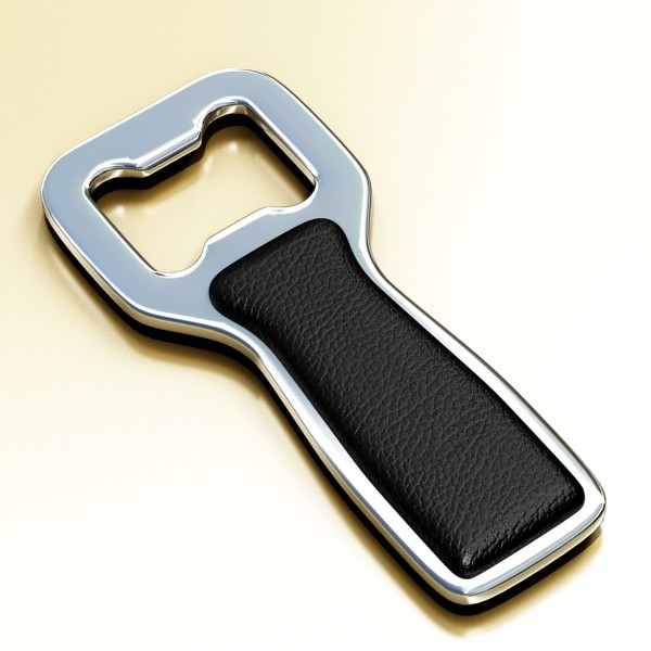 Beer Bottle 6 Packs Coasters Opener Set 3D model_91