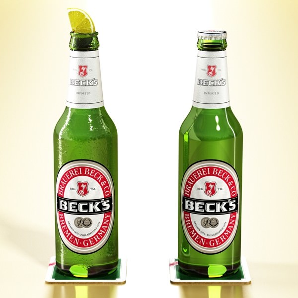 Beer Bottle 6 Packs Coasters Opener Set 3D model_13