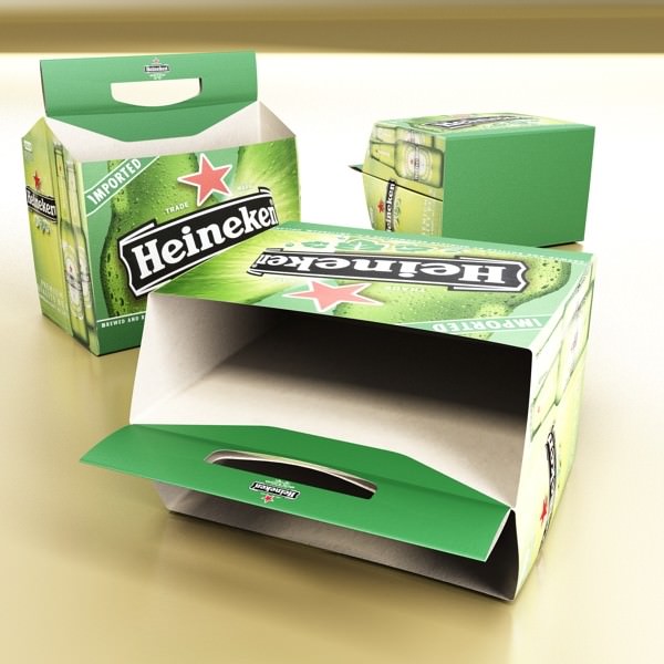 Beer Bottle 6 Packs Coasters Opener Set 3D model_73