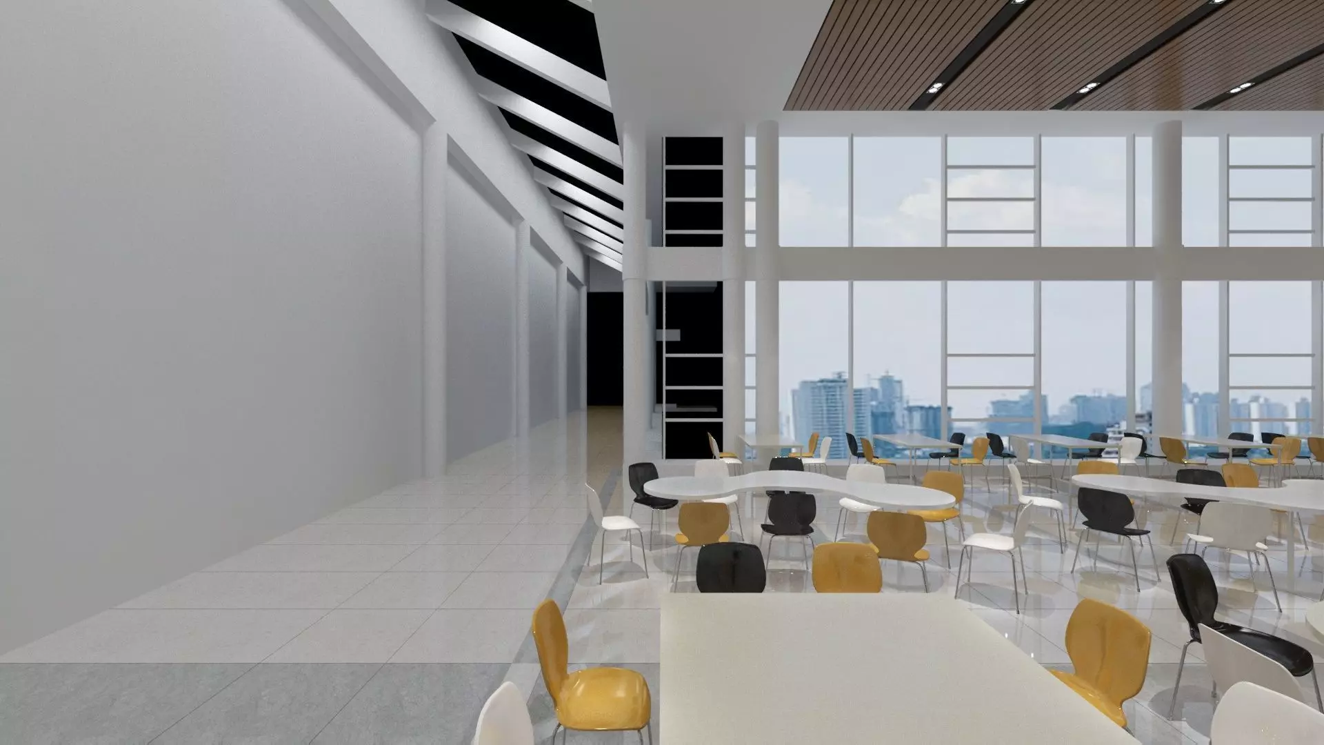 Canteen Design 3D model_6