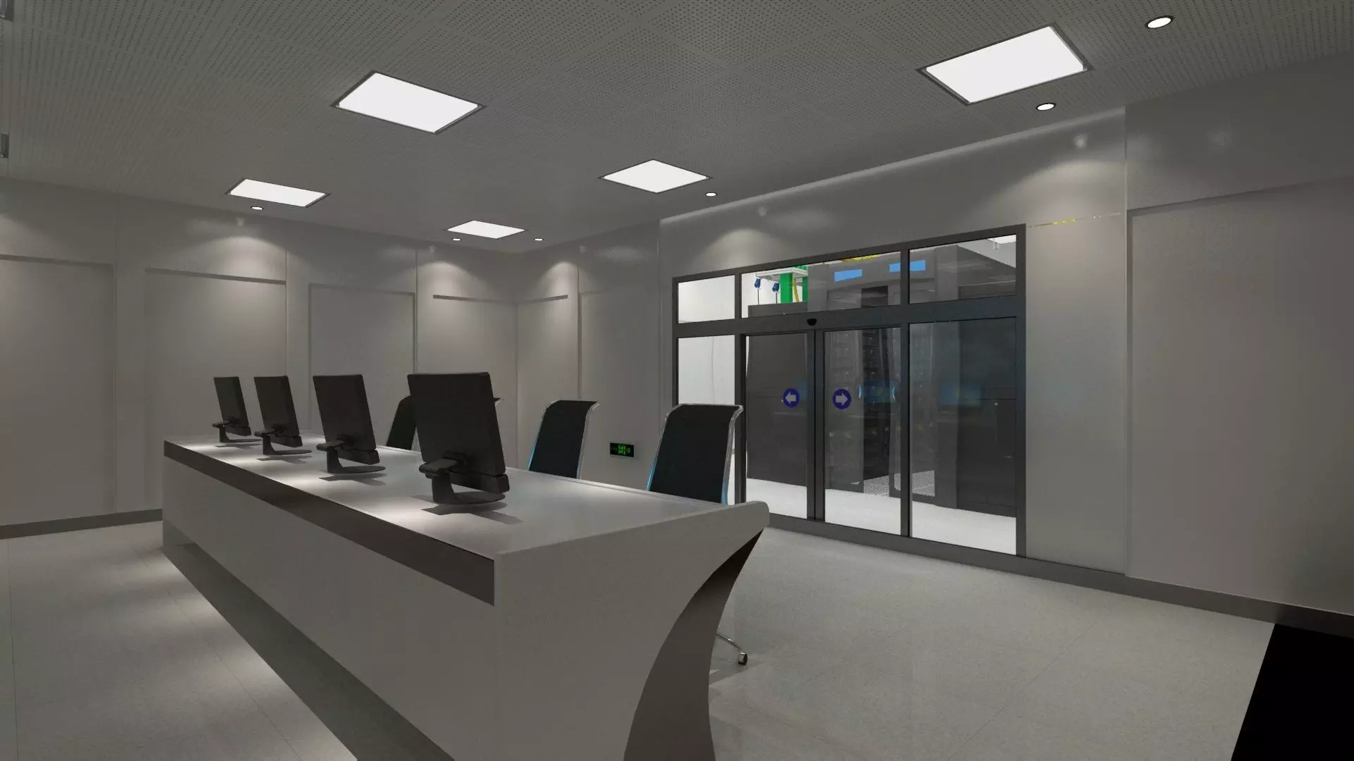 Server Room and Monitoring Center 3D model_9