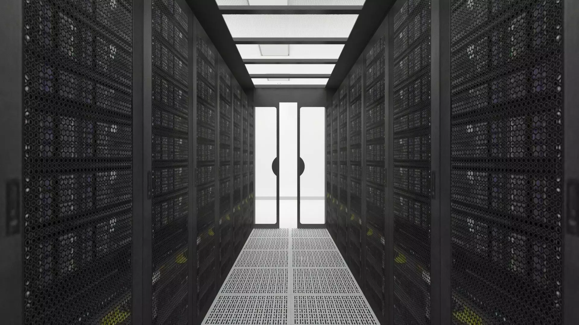 Server Room and Monitoring Center 3D model_0