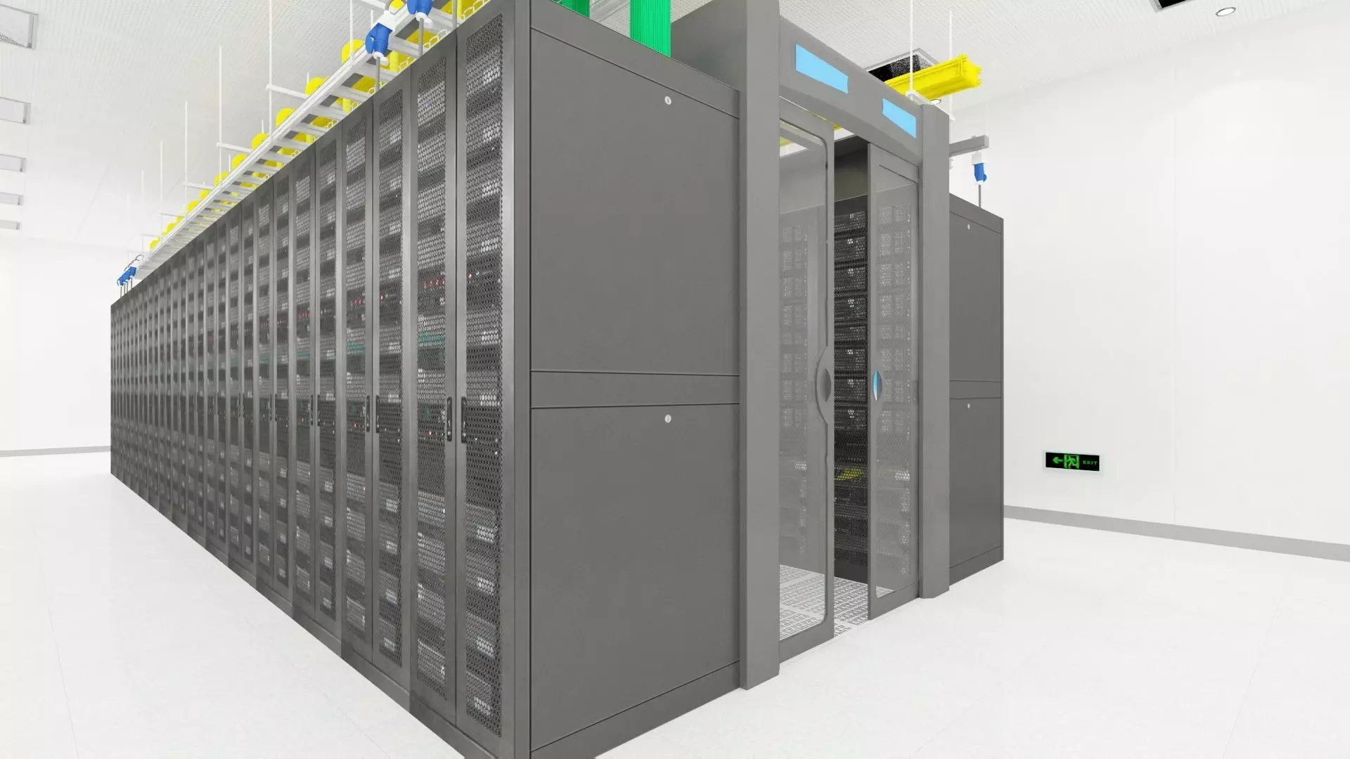 Server Room and Monitoring Center 3D model_3