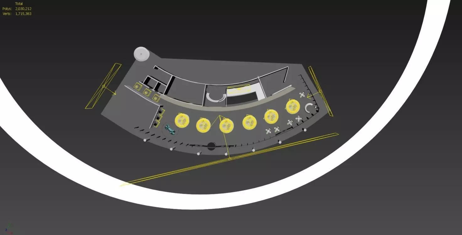 Lounge Hall 3D model_9