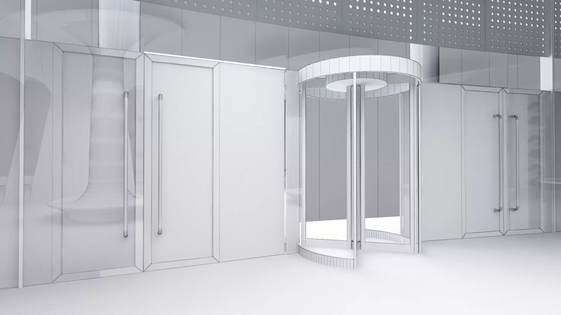 Lounge Hall 3D model_7