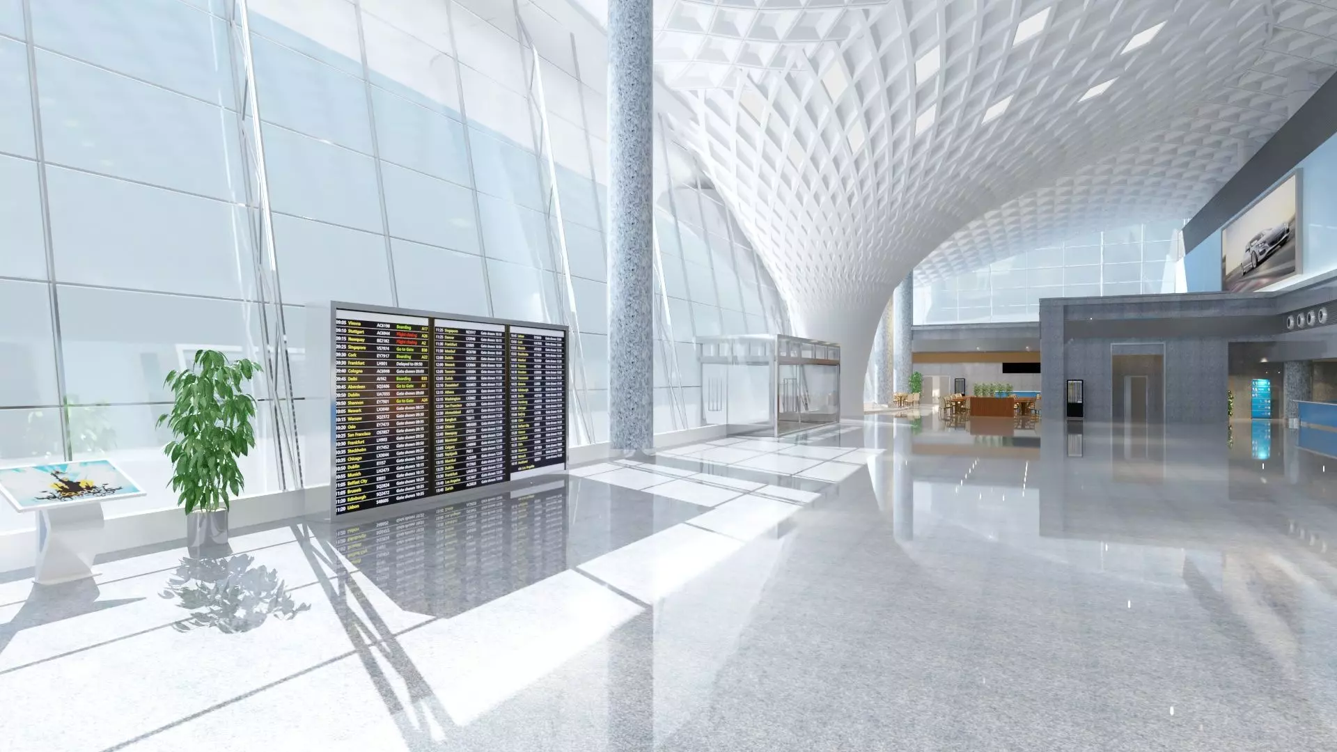Airport Terminal 3D model_13