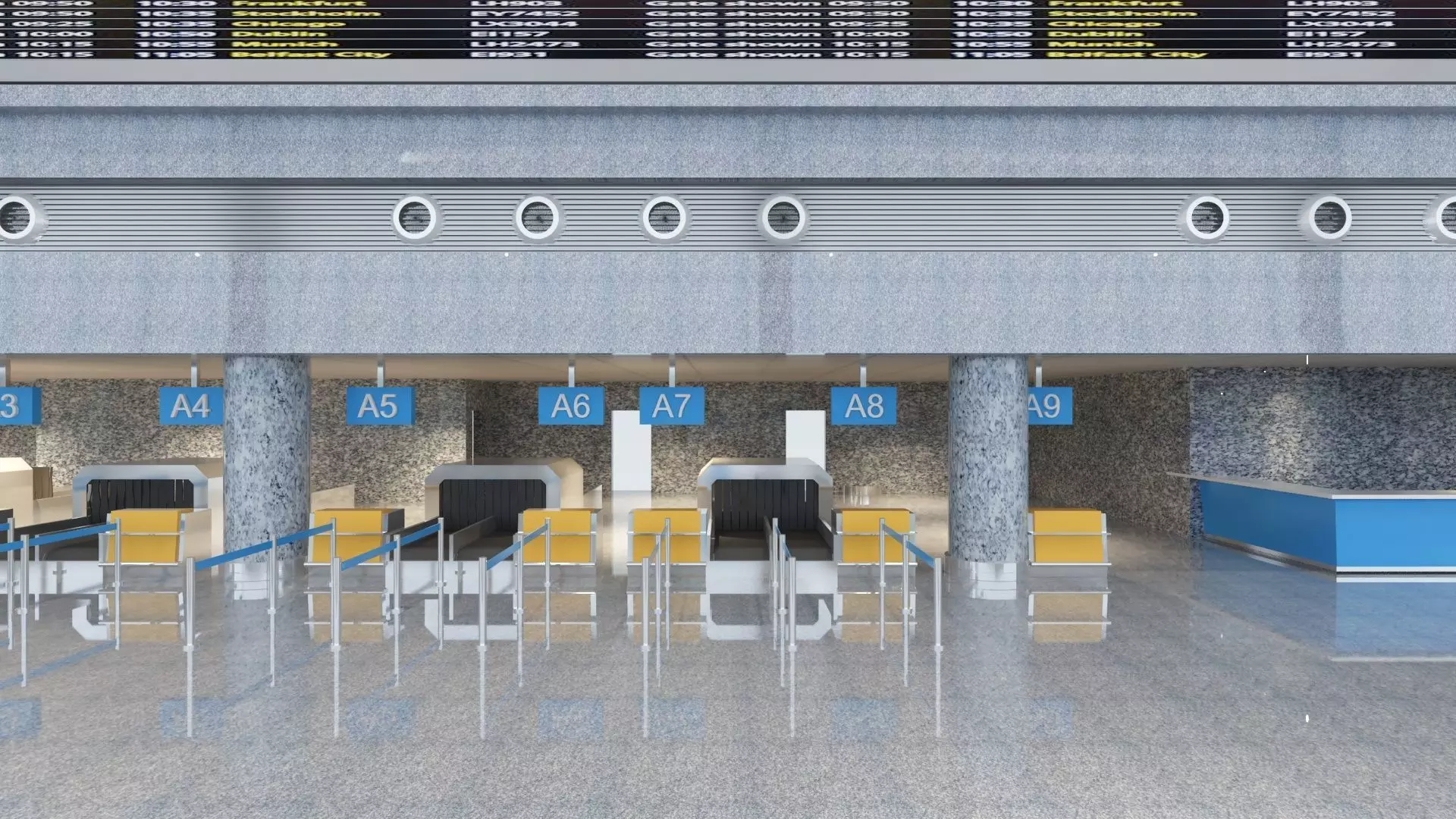 Airport Terminal 3D model_12