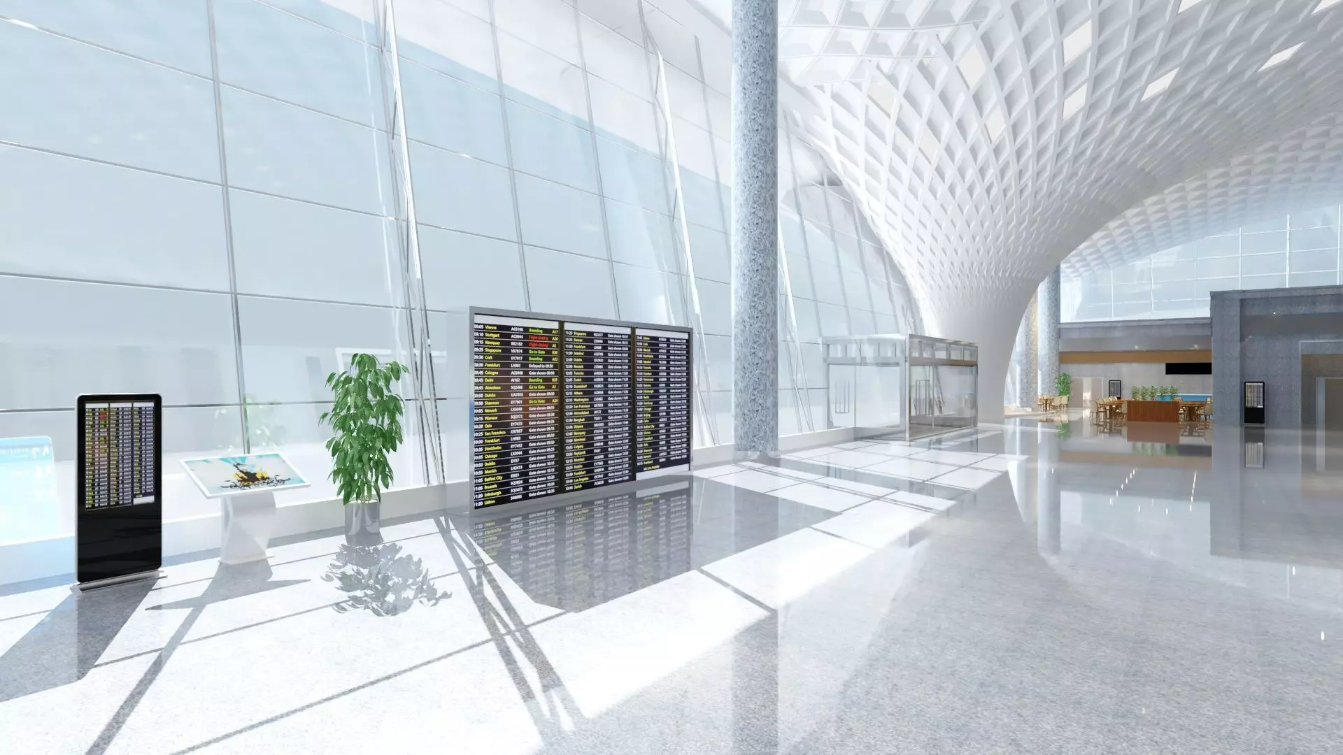 Airport Terminal 3D model_11