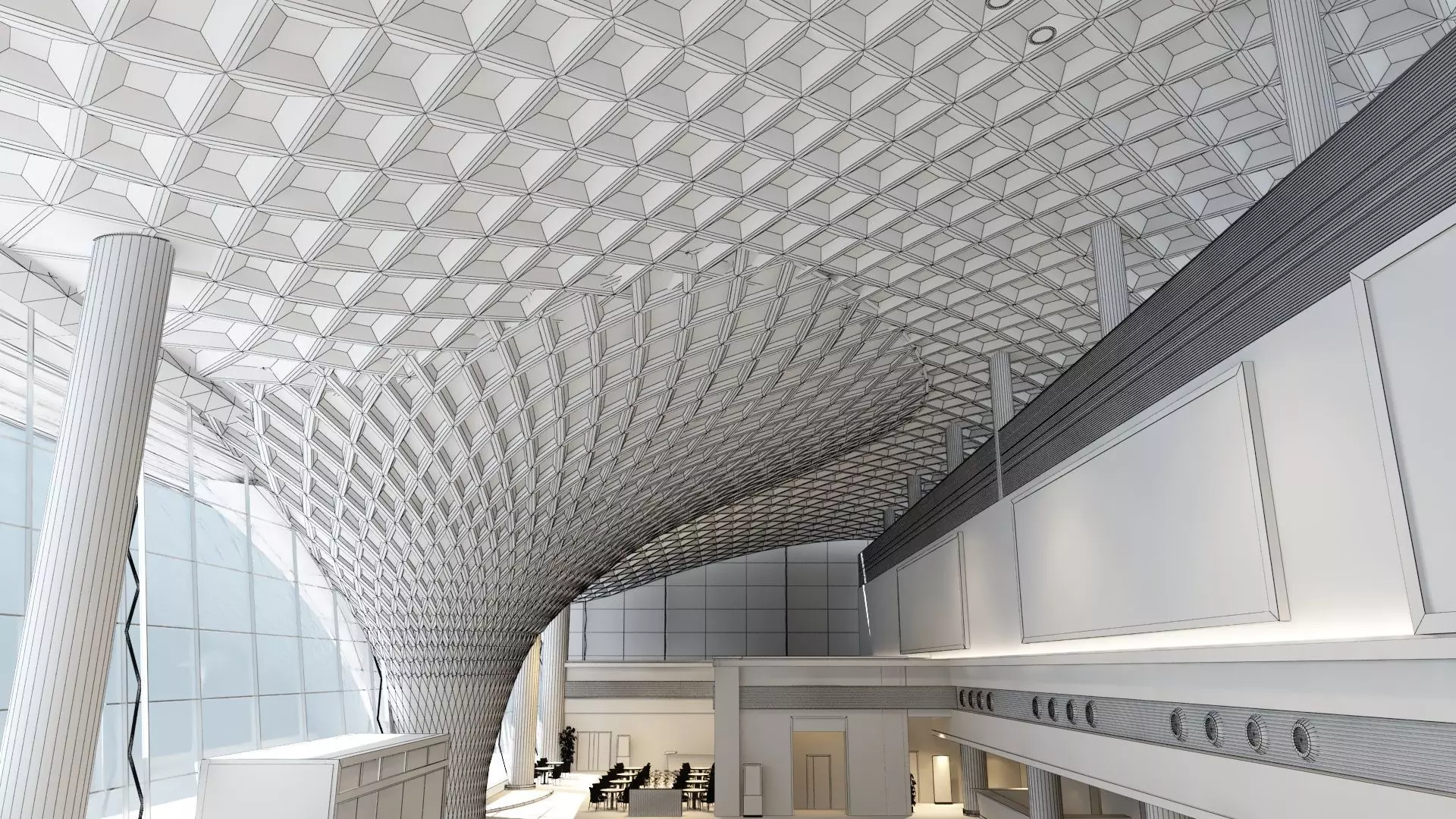 Airport Terminal 3D model_3