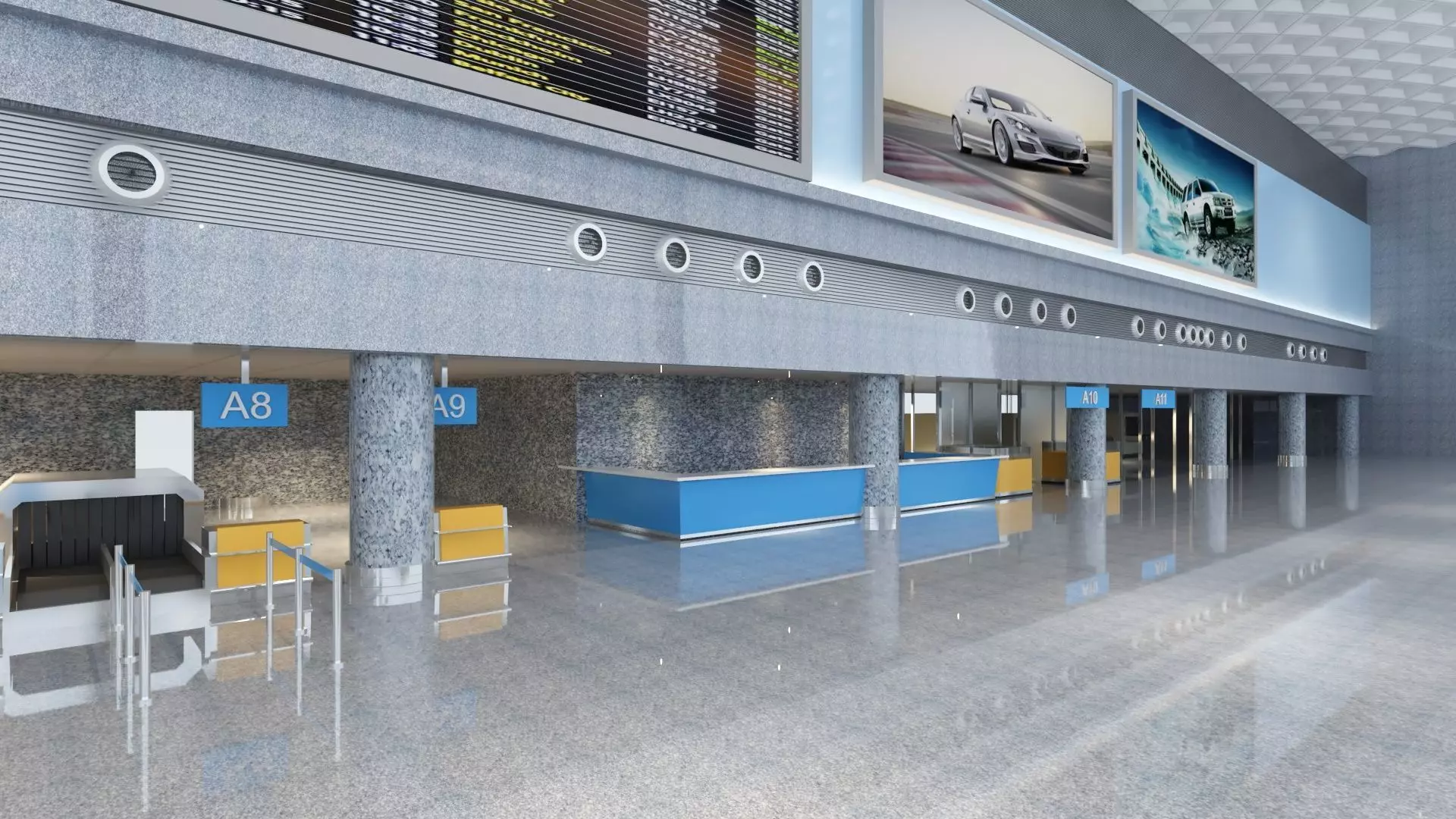 Airport Terminal 3D model_14