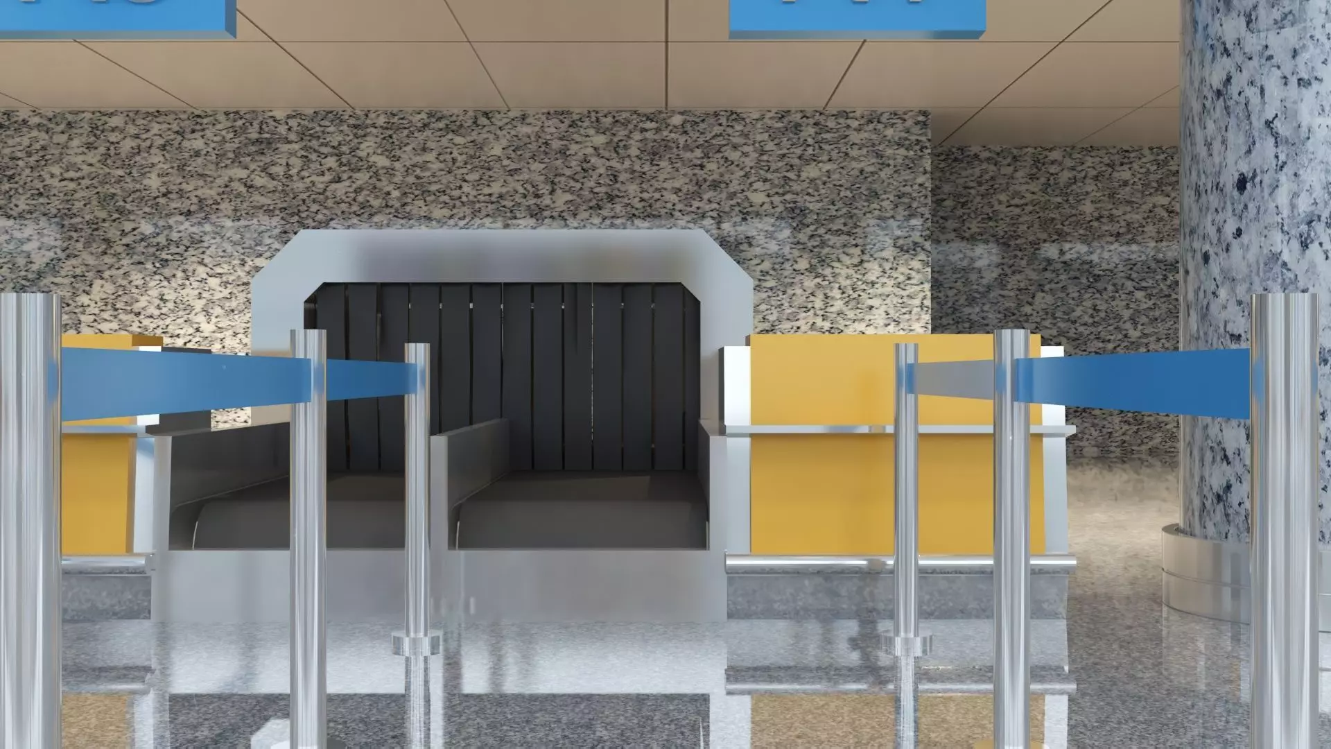 Airport Terminal 3D model_16