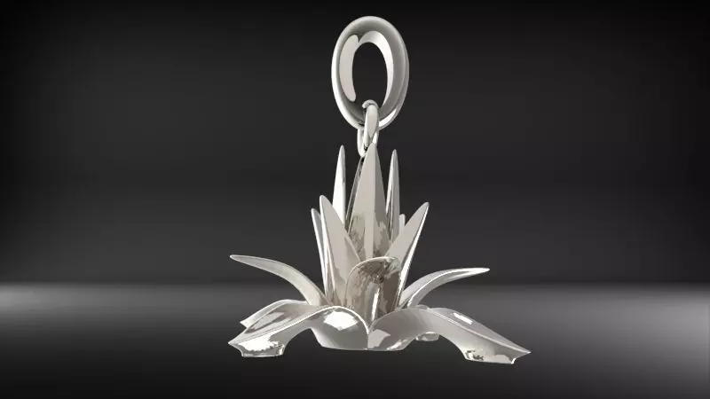 Agave Pendant Necklace Charm bracelet Jewelry 3D print model_2