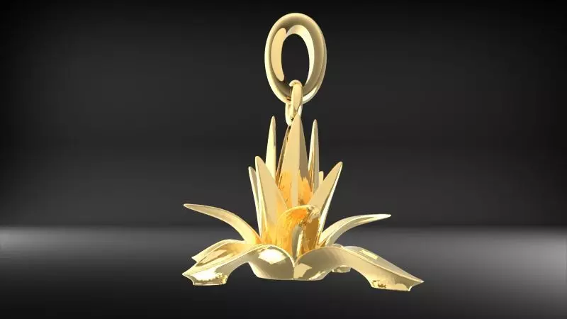 Agave Pendant Necklace Charm bracelet Jewelry 3D print model_0