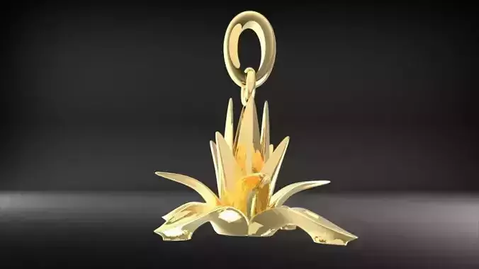 Agave Pendant Necklace Charm bracelet Jewelry 3D print model