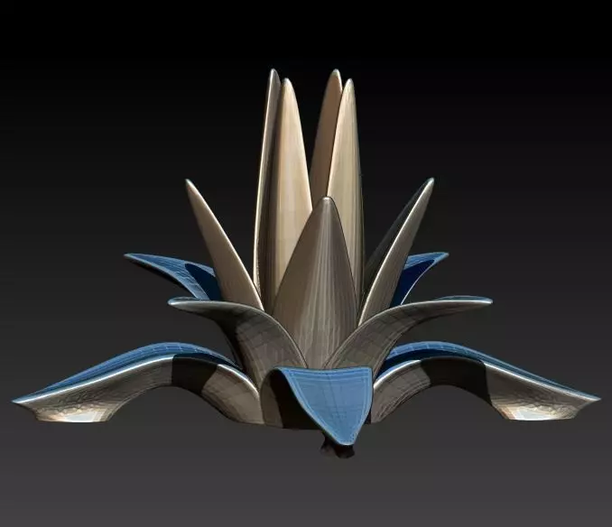 Agave Pendant Necklace Charm bracelet Jewelry 3D print model_6