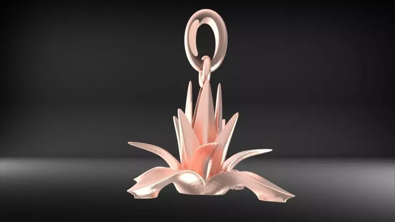 Agave Pendant Necklace Charm bracelet Jewelry 3D print model_7