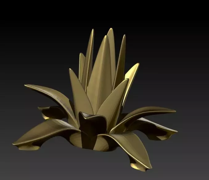 Agave Pendant Necklace Charm bracelet Jewelry 3D print model_1