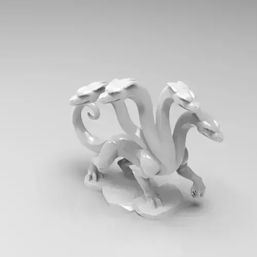 Mystical Hydra Minimalist Sculpture