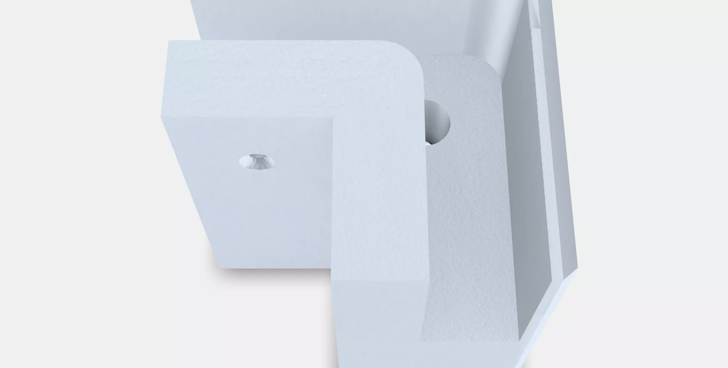 LERHYTTAN Corner leg for decorative plinth 1 Low-poly 3D model_2