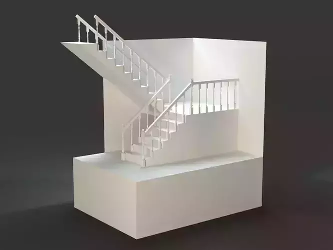 Classic Staircase 3D model