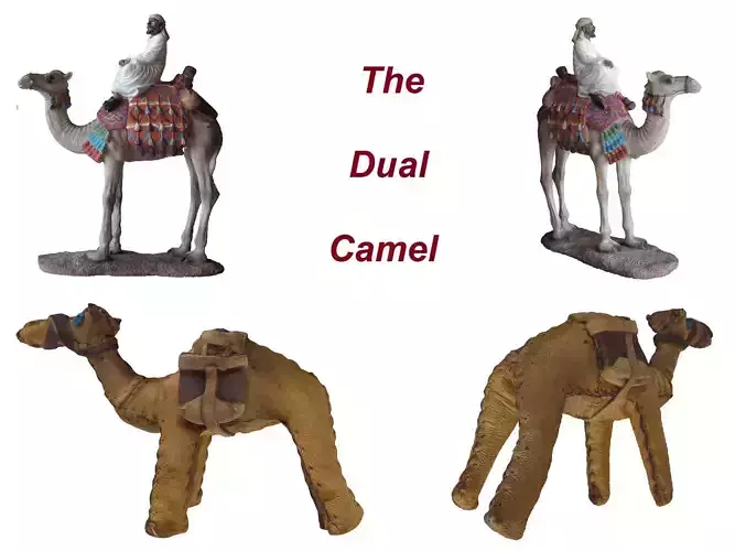 Set of 2 camel toys