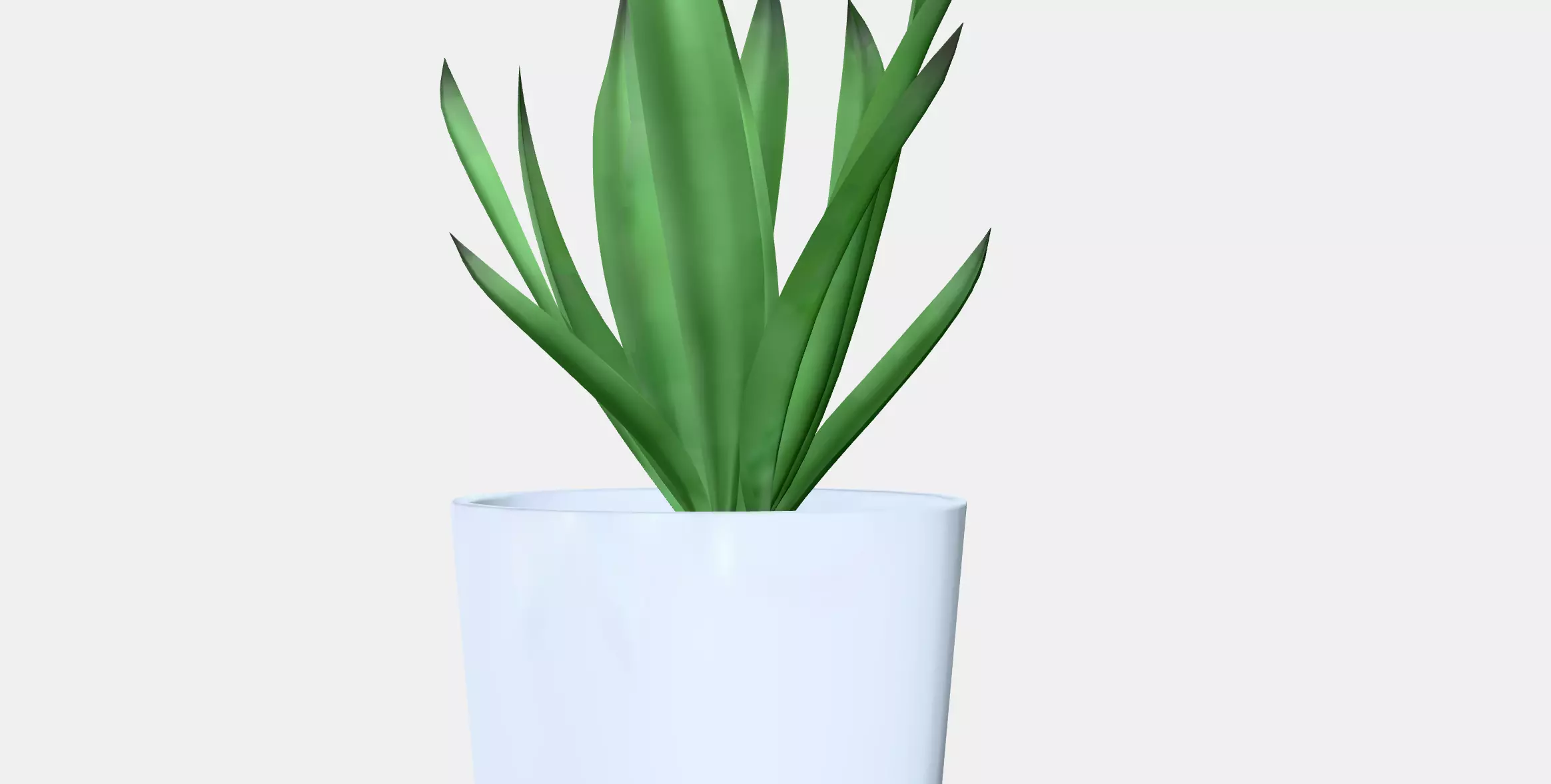FEJKA Artificial potted plant with pot Low-poly 3D model_5