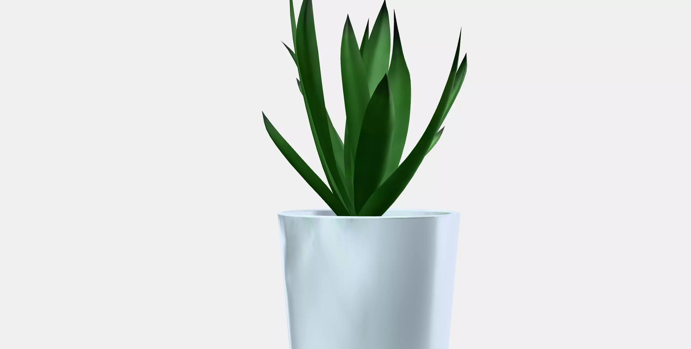 FEJKA Artificial potted plant with pot Low-poly 3D model_12
