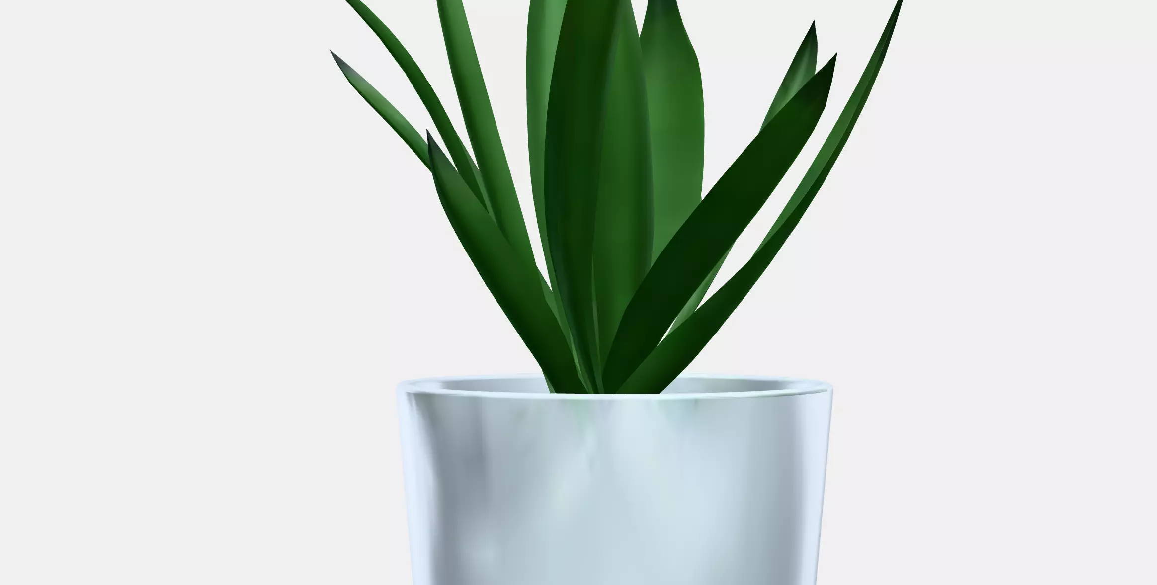 FEJKA Artificial potted plant with pot Low-poly 3D model_10