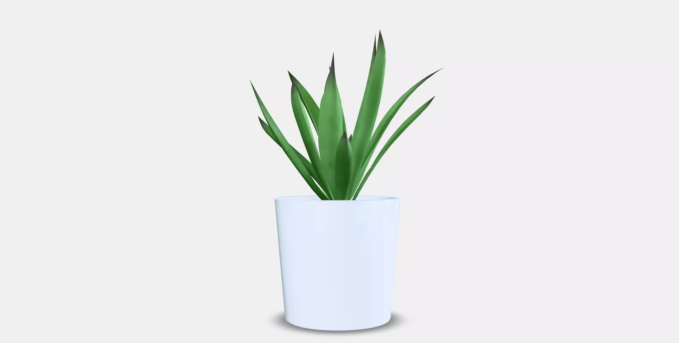 FEJKA Artificial potted plant with pot Low-poly 3D model_14
